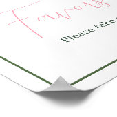 Aloha Baby Shower Favoriten Poster (Ecke)