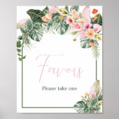 Aloha Baby Shower Favoriten Poster (Vorne)