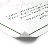 Aloha Baby Shower Say Baby nicht Poster (Ecke)