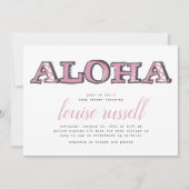 Aloha Baby Tropical Animal | Babydusche Einladung (Vorderseite)