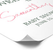 Aloha Baby Tropical Baby Dusche Begrüßung Poster (Ecke)