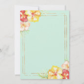Aloha Baby Tropical Baby Shower Einladung (Rückseite)