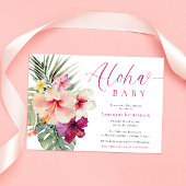 Aloha Baby Tropical Blume Girl Dusche Einladung