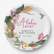 Aloha Baby Tropical Floral Wreath Baby Dusche