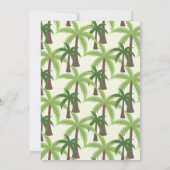 Aloha Baby Tropical Theme Baby Dusche Einladung (Rückseite)