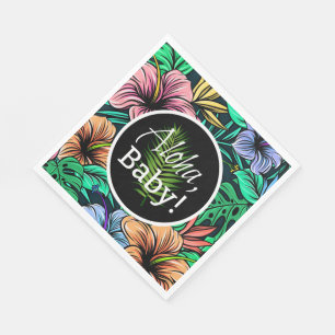 Aloha Baby-tropische Hibiskus-Thema-Baby-Dusche Serviette