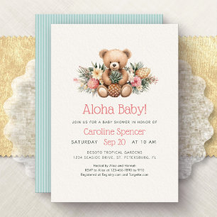 Aloha Baby Tropischer Shower Einladung