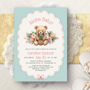 Aloha Baby Tropischer Sommer Einladung zur Babypar