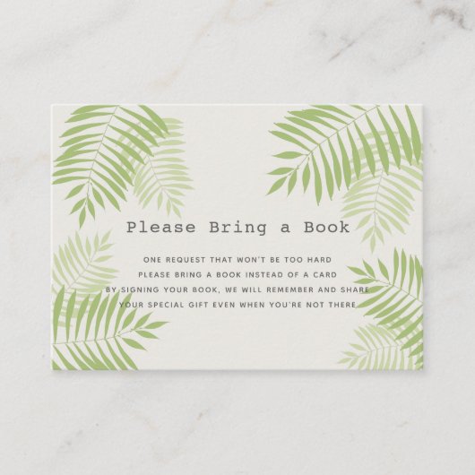 Aloha Babydusche Bitte bringen Sie eine Reservieru Begleitkarte (Vorderseite)