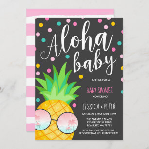 Aloha Babyparty-Einladungs-Ananas-Babyparty Einladung