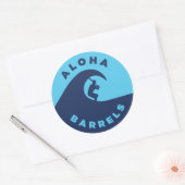 Aloha Barrels 2 - Farbkreiszeichen Runder Aufkleber (Umschlag)