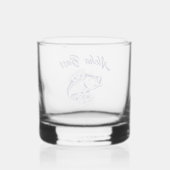 Aloha Bass-Blue Hawaiian Whiskyglas (Rückseite)