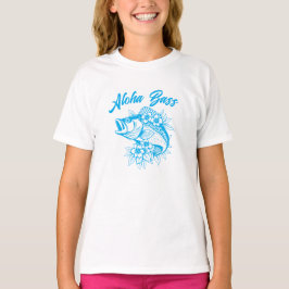 Aloha Bass-Fisherman Style blue T-Shirt