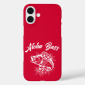Aloha Bass Hawaiian Cherry Red Case-Mate iPhone Hülle (Rückseite)