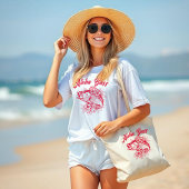 Aloha Bass-Hawaiian Cherry Red Jumbo Stoffbeutel