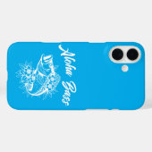 Aloha Bass Hawaiian Light Blue Case-Mate iPhone Hülle (Rückseite (Horizontal))