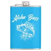 Aloha Bass-Hawaiian Light Blue Flachmann (Vorderseite)