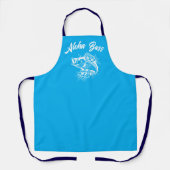 Aloha Bass-Hawaiian Light Blue Schürze (Vorderseite)