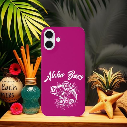 Aloha Bass Hawaiian Pink Case-Mate iPhone Hülle