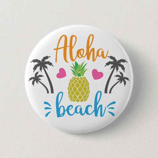Aloha Beach Button (Vorderseite)