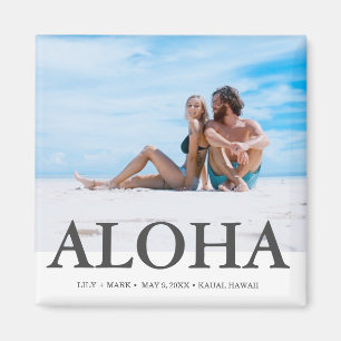 Aloha Beach Foto Hawaii Gastgeschenk Hochzeit Magnet