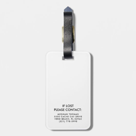 Aloha Beach Hawaii Sommer Gepäckanhänger (Rückseite vertikal)