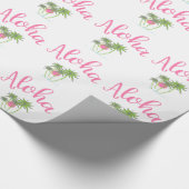 Aloha Beach Hawaiian Style Summera Geschenkpapier (Ecke)