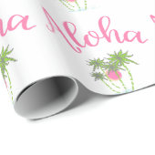 Aloha Beach Hawaiian Style Summera Geschenkpapier (Rolleneckpunkt)