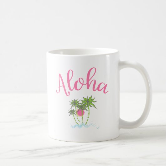 Aloha Beach Hawaiian Style Summera Kaffeetasse (Rechts)
