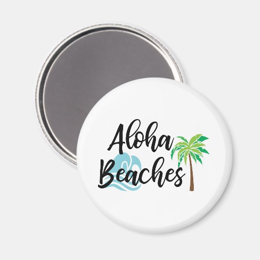 Aloha Beach Magnet (Vorderseite/Rückseite)