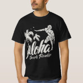 Aloha Beach Paradise Surf & Palm Vibes T-Shirt (Vorderseite)