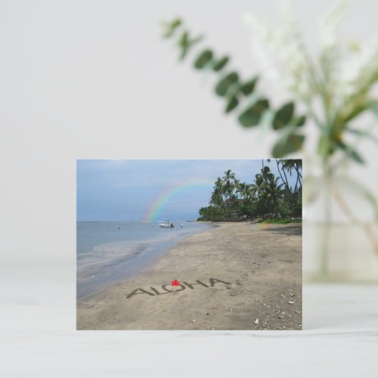 Aloha Beach Postkarte (Stehend Vorderseite)