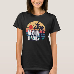 Aloha Beach Sommer Vintag Retro Urlaub T-Shirt