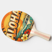 Aloha Beach Sunset Island Tischtennis Schläger (Seitenansicht)