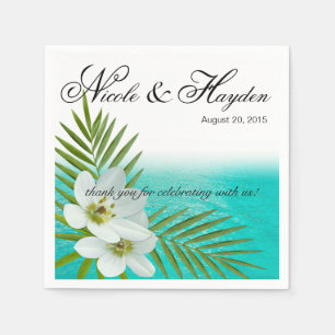 Aloha Beach Tropical Blume Serviette