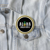 Aloha Beaches Ananas Button (Beispiel)