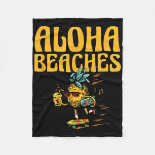 Aloha Beaches Ananas Lover Tropical Fruit Fleecedecke