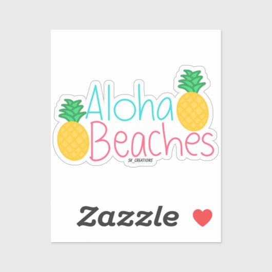 Aloha Beaches Aufkleber (Blatt)