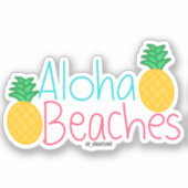 Aloha Beaches Aufkleber (Vorderseite)