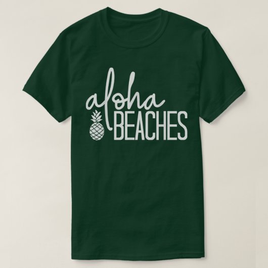 Aloha Beaches Cute Beach Bridal Bachelorette Party T-Shirt (Design vorne)