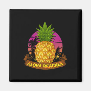 Aloha Beaches Hawaii Ananas Staat Lovers Hawaii Magnet