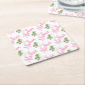 Aloha-Beaches Hawaiianischer Sommer Spaß Rechteckiger Pappuntersetzer (angewinkelt)