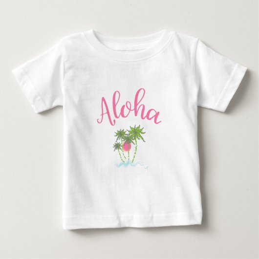 Aloha-Beaches Hawaiianischer Urlaub Cool Baby T-shirt (Vorderseite)