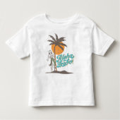 Aloha Beaches Hula Girl Hawaii Hawaii Retro Kleinkind T-shirt (Vorderseite)