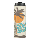 Aloha Beaches Hula Girl Hawaii Hawaii Retro Thermosbecher (Vorderseite)