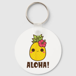 Aloha Beaches Kawaii Niedliche Ananas Hawaii Hawai Schlüsselanhänger