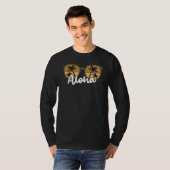 Aloha Beaches Leopard Pattern Sonnenbrille Palm Tr T-Shirt (Vorne ganz)