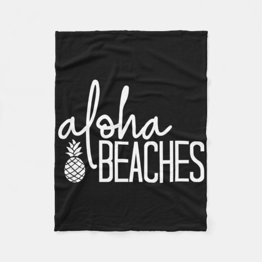 Aloha Beaches Niedlich Beach Bridal Junggeselinnen Fleecedecke (Vorderseite)