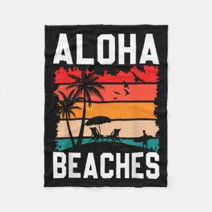 Aloha Beaches Retro Beach Urlaub Sommerangebot Wo Fleecedecke