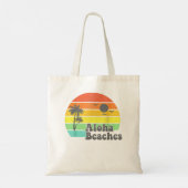 Aloha Beaches Retro Beach Urlaub Sommerangebot Wo Tragetasche (Rückseite)